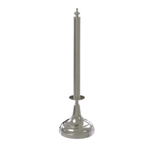 Traditional Counter Top Kitchen Paper Towel Holder in Satin Nickel