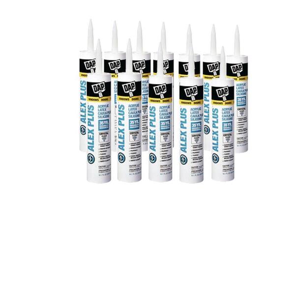 DAP Alex Plus 10.1 oz. Crystal Clear Caulk (6-Pack)-DISCONTINUED