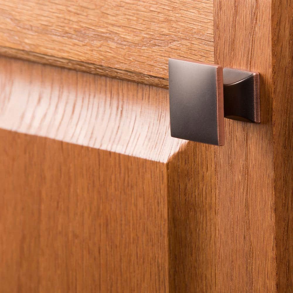 1-1/4 Inch Square Oil Rubbed Bronze Cabinet Knob