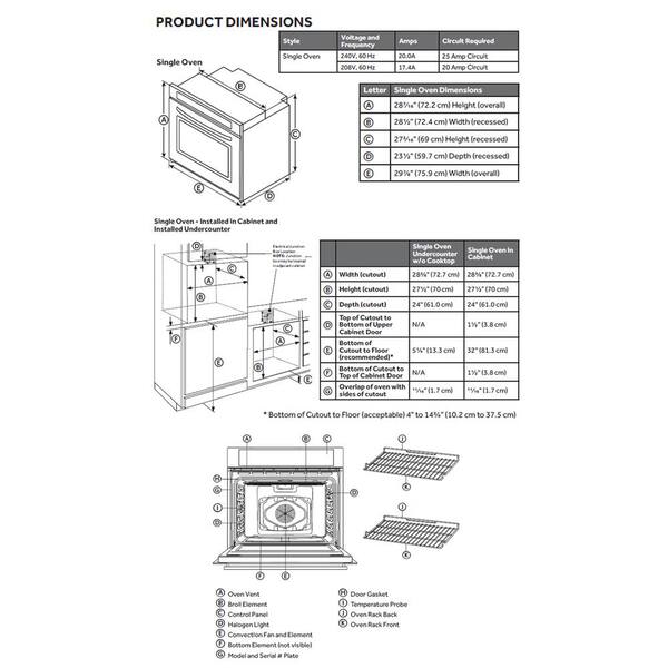 Empava 30 In Electric Convection Single Wall Oven With Self Cleaning In Stainless Steel Empv 30wo01