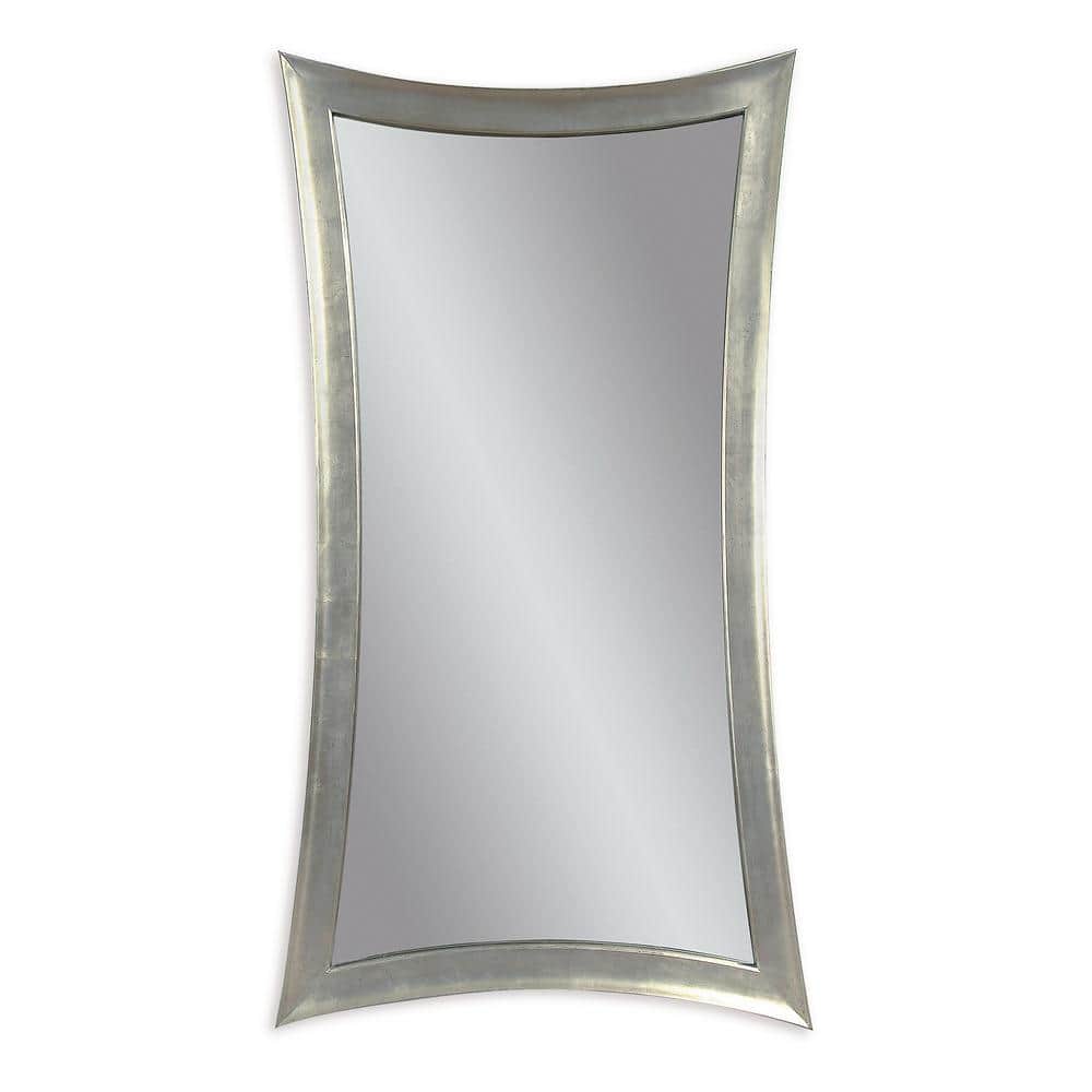 Large Irregular Silver Leaf Beveled Glass Modern Mirror (48 in. H x 3 in. W