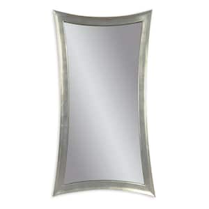 Large Irregular Silver Leaf Beveled Glass Modern Mirror (48 in. H x 3 in. W)