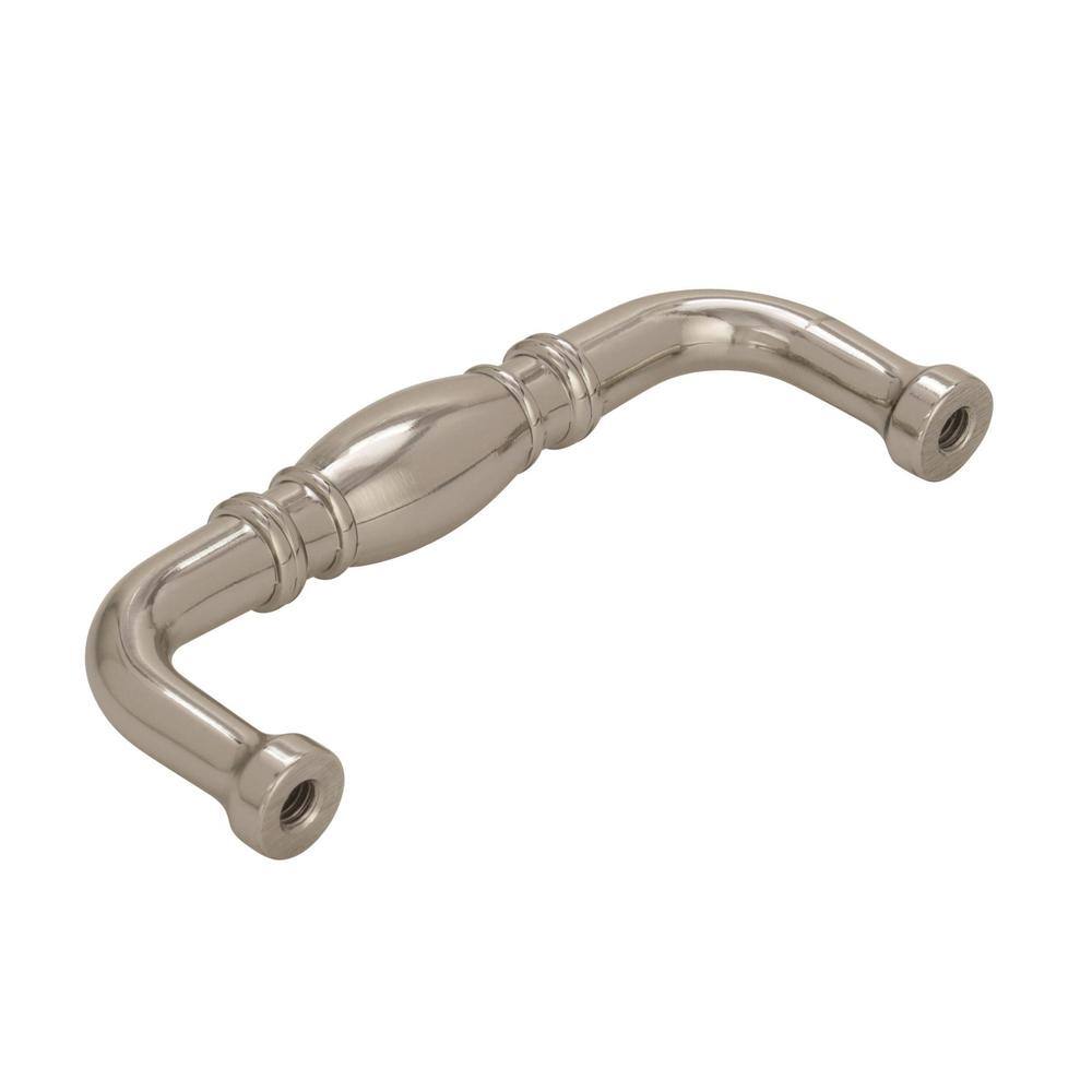 Polished Nickel 3" Center-to-Center Cabinet Drawer Pull