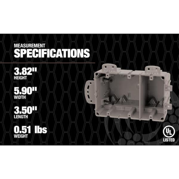 Southwire Smart Box 3-Gang Multi-Mount Adjustable Depth Device Box