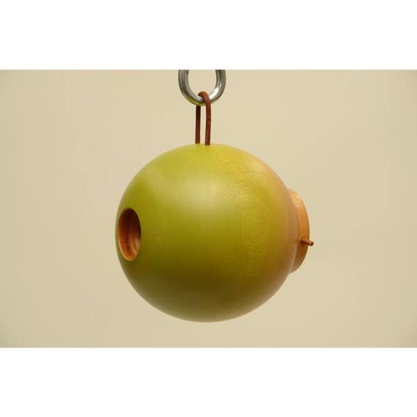 Byer of Maine 8 in. Green Mango Wood Globe Bird House