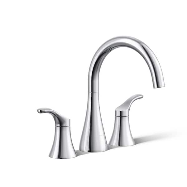 KOHLER Simplice Double-Handle Tub Faucet Trim in Polished Chrome (Valve Not Included)