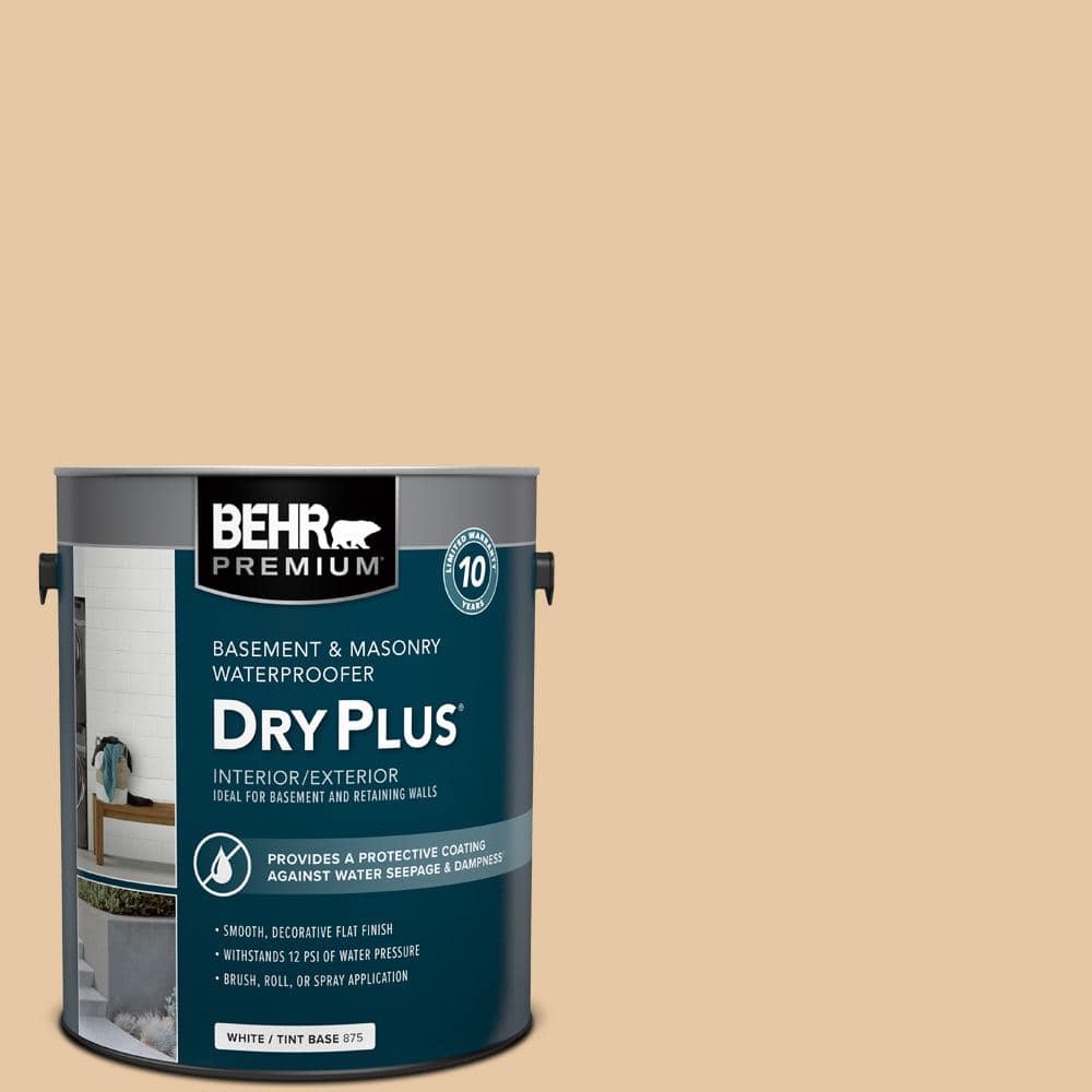 1 gal. #BW-40 Ochre Beige Flat Interior/Exterior Dry Plus Basement & Masonr