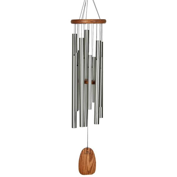 WOODSTOCK CHIMES Signature Collection, Magical Mystery Chimes, 39 in. Butterfly's Farewell Silver Wind Chime MMBF