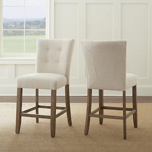 Debby Counter Chair Beige (Set of 2)