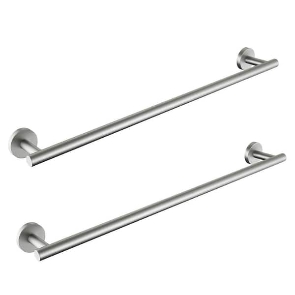 ATKING Bathroom 30 in. Wall Mounted Towel Bar Rustproof Towel Rack in Brushed Nickel ( (2-Pack) )