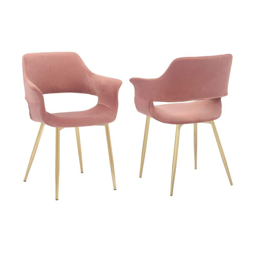 pale pink dining chairs