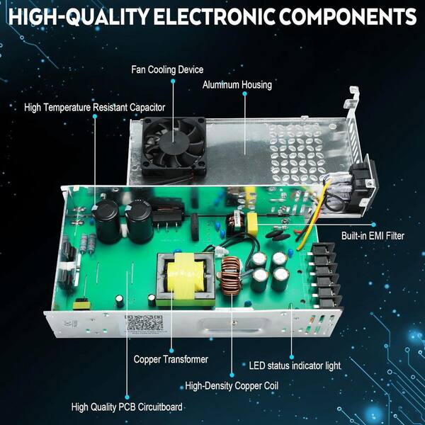 YICHUHAOXI 600W 24V 25A DC Switching Power Supply AC 110V