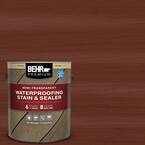 1 gal. #ST-118 Terra Cotta Semi-Transparent Waterproofing Exterior Wood Stain and Sealer