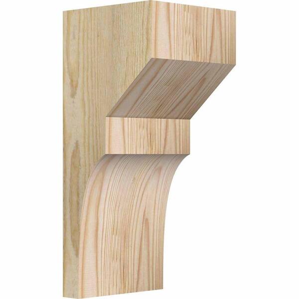 Ekena Millwork 6 in. x 6 in. x 14 in. Douglas Fir Monterey Rough Sawn Corbel