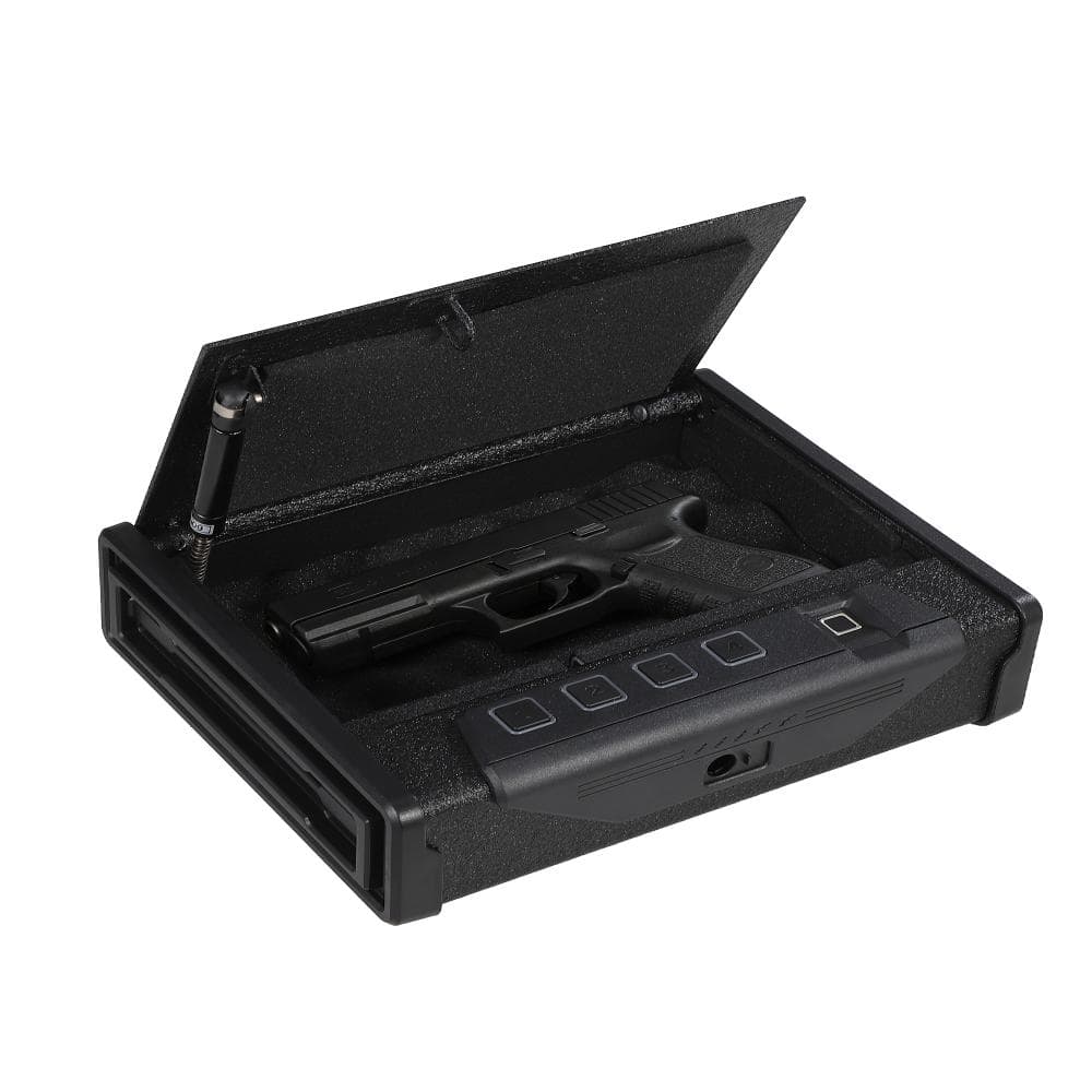 Heavy Duty Biometric Secure Steel Lock Box with Fingerprint, Digital PIN, Key Access for Pistols and Handguns price history on PriceWatchPro