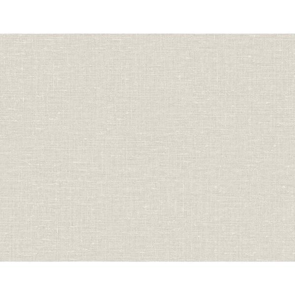 Seabrook Designs 60.75 sq. ft. Bleached Linen Nomi Embossed Vinyl ...