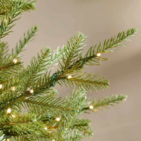 ✳︎new arrival✳︎christmastreeクリスマスツリー③white Costway 6 ft. Pre-Lit LED Flocked Snow Hinged Pine