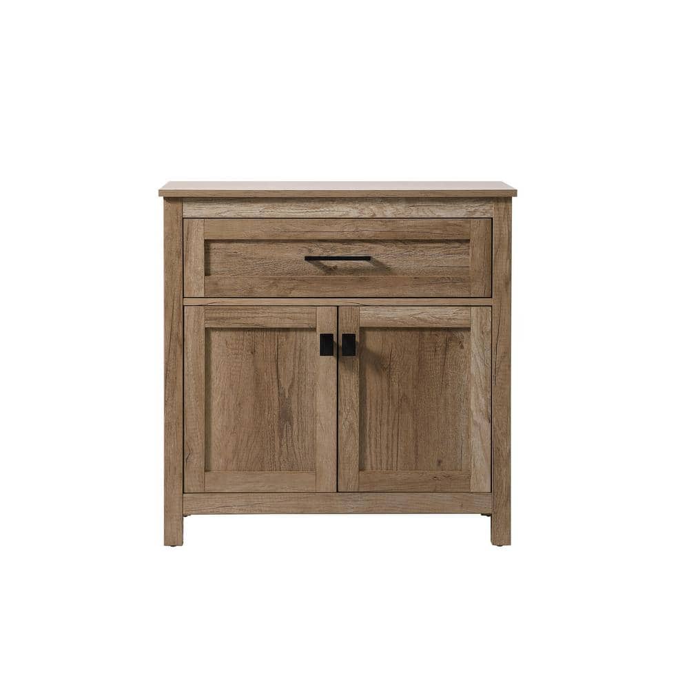 Timeless Home 30 in. W x 16 in. D x 30 in. H Brown Freestanding Linen Cabin