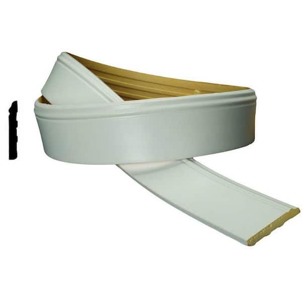 WM 620 4 in. x 1/2 in. x 94-1/2 in. Flexible Polyurethane Base Moulding Pro Pack 15-1/2 LF (2-Pack)