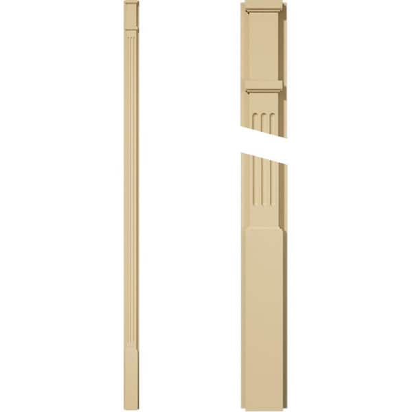 Ekena Millwork 2 in. D x 4 in. W x 108 in. L Primed Polyurethane Pilaster 1- Pack