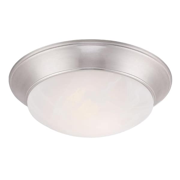 Cordelia Lighting 80-Watt Equivalent 13 in. Brushed Nickel Integrated ...