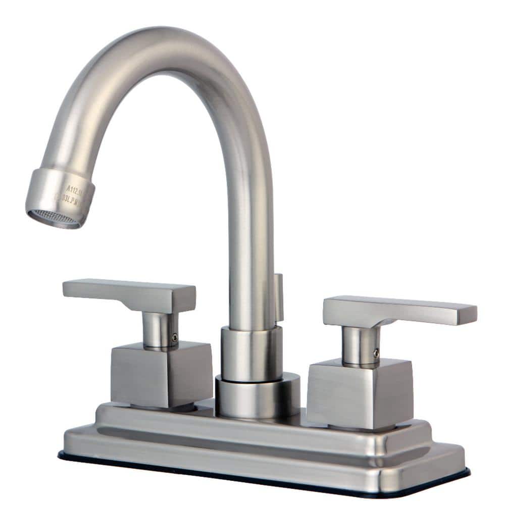 Kingston Brass Executive 4 in. Centerset 2-Handle Bathroom Faucet in ...