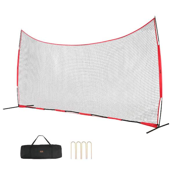 VEVOR Barricade Backstop Net 20 x 10 ft. Ball Sports Barrier Netting ...