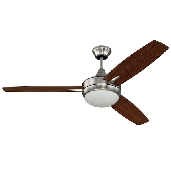 CRAFTMADE Targas 52 in. Indoor Brushed Polished Nickel Ceiling Fan