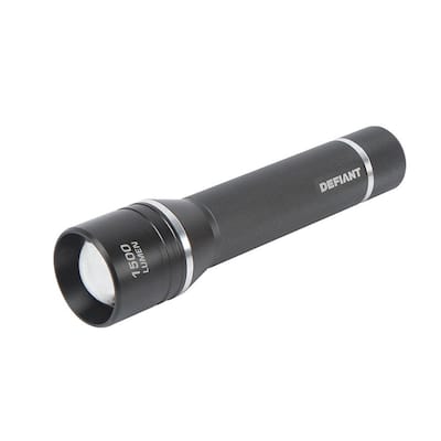 1500 Lumens LED Slide-to-Focusing Aluminum Flashlight