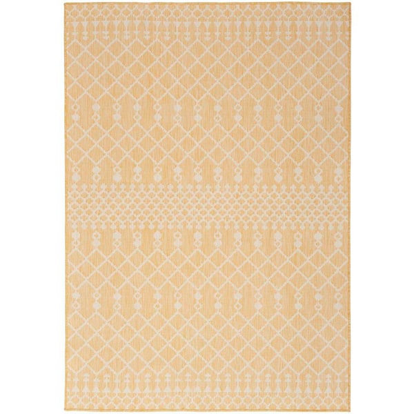 Positano Yellow 6 ft. x 9 ft. Moroccan Contemporary Area Rug