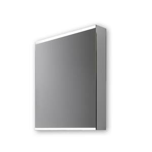 20 in. W x 26 in. H Silver Recessed/Surface Mount Bathroom Medicine ...