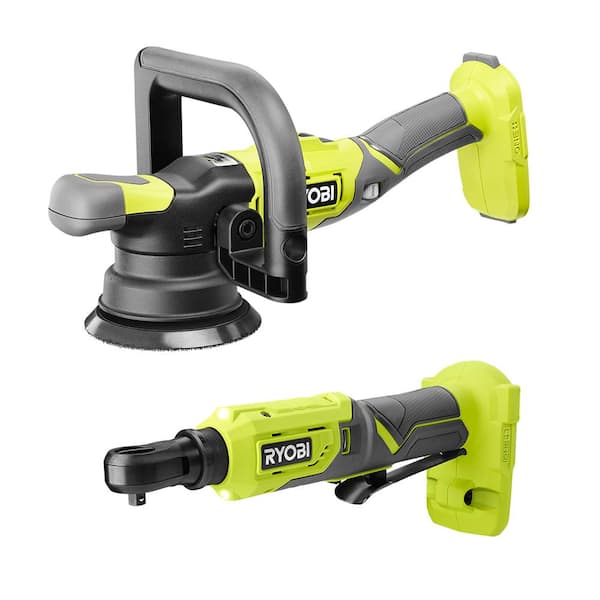 ONE+ 18V 5 in. Variable Speed Dual Action Polisher with ONE+ 18V Cordless 1/4 in. 4-Position Ratchet (Tools Only)