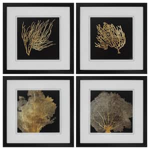 20 in. X 20 in. Dark Gallery Picture Frame Coral (Set of 4)
