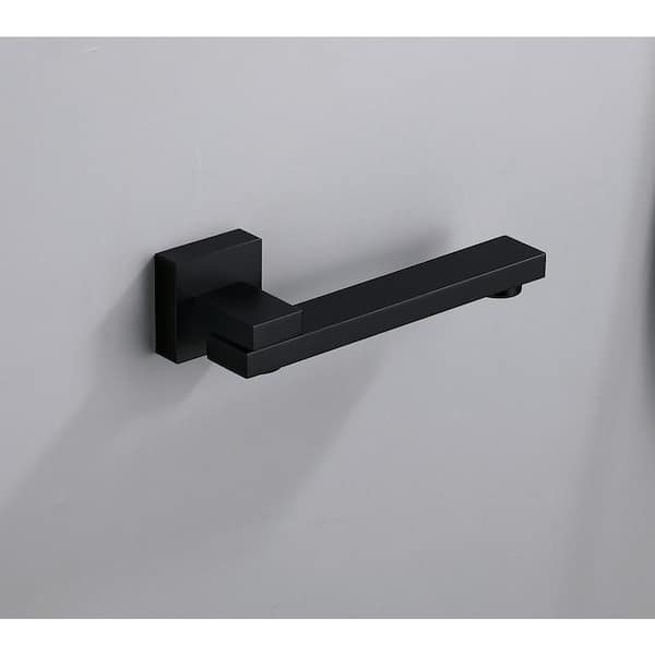 3-Spray Dual Handle Digital Thermostatic Wall Mounting Fixed and Handheld Shower Head 1. 59 GPM in Matte Black