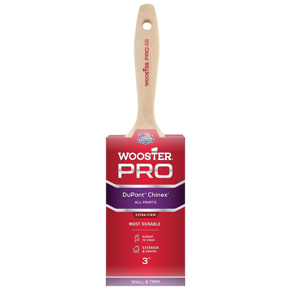 Wooster 3 in. Pro Chinex Flat Brush 0H21220030 The Home Depot