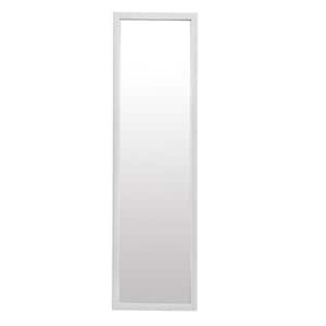 50 in. H x 14 in. W Rectangle Wall-Mounted Full Length Mirror with White PS Frame