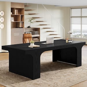 BYBLIGHT Moronia 71" Executive Office Desk with Arched Design