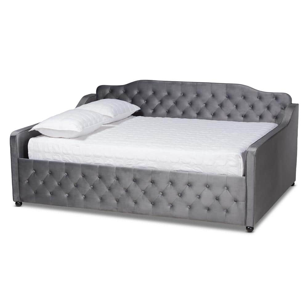 Baxton Studio Freda Grey Full Daybed 164 10413 HD The Home Depot