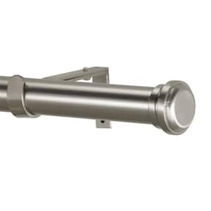 72 in. Single Curtain Rod in Stainless with Empire Finial