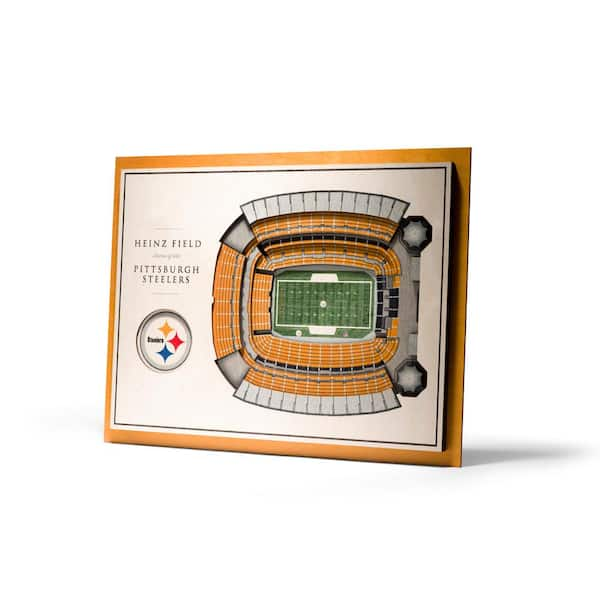 YouTheFan NFL Pittsburgh Steelers 5-Layer Stadiumviews 3D Wooden Wall Art  5029127 - The Home Depot