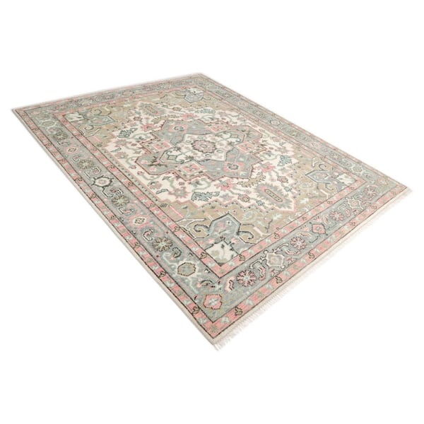 Miranda Ivory 5 ft. x 8 ft. Floral Indoor Area Rug