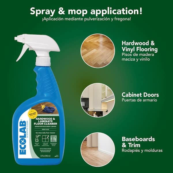 32 fl.oz. Hardwood and Laminate Floor Cleaner Advanced No-Rinse Solution Safe on Wood Laminate Marble and Vinyl (6-Pack)