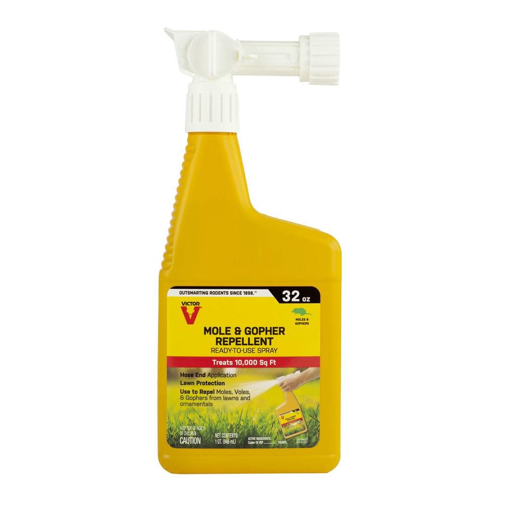 Sweeney's Victor S8002 Mole and Gopher Repellent Spray, 10000 sq-ft Coverage Area Bottle M8002