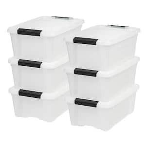 12 qt. Stack & Pull Box in Pearl (6-Pack)