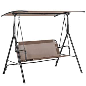 Seats 2-Adults Patio Swing Chair with Canopy