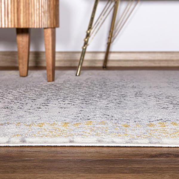 Bohemian Geometric Yellow 5 ft. x 7 ft. Area Rug