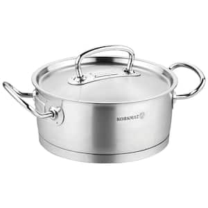 Proline Professional Series 2.8 l Stainless Steel Low Casserole with Lid in Silver