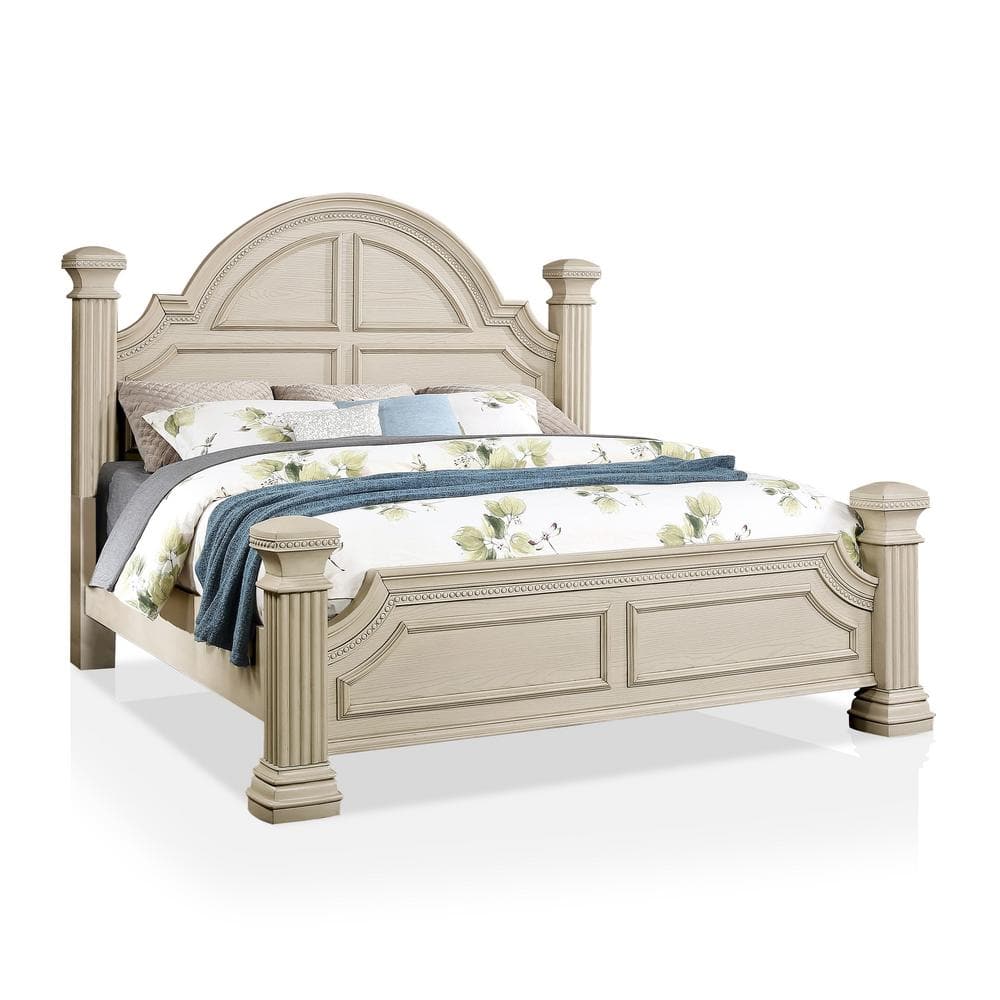 Furniture of America Erminia White Queen Panel Bed