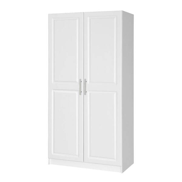 Hampton Bay Select 65 in. H MDF Wardrobe Cabinet in White