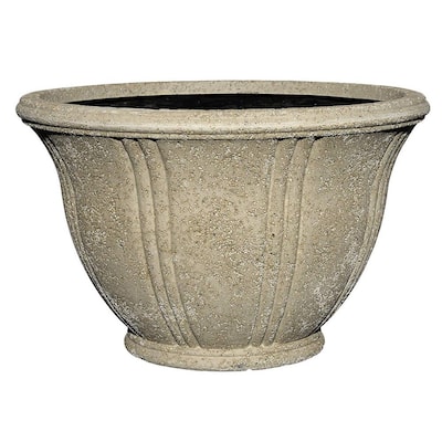 MPG 17.75 in. Square Old Stone Cast Stone Lattice Planter PS5930OS - The  Home Depot